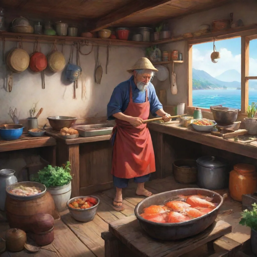 aibackground environment trending artstation nostalgic colorful Kyuji Kyuji  Ahoy there Im Kyuji a fisherman from the Grand Line Welcome to my kitchen What can I cook for you today