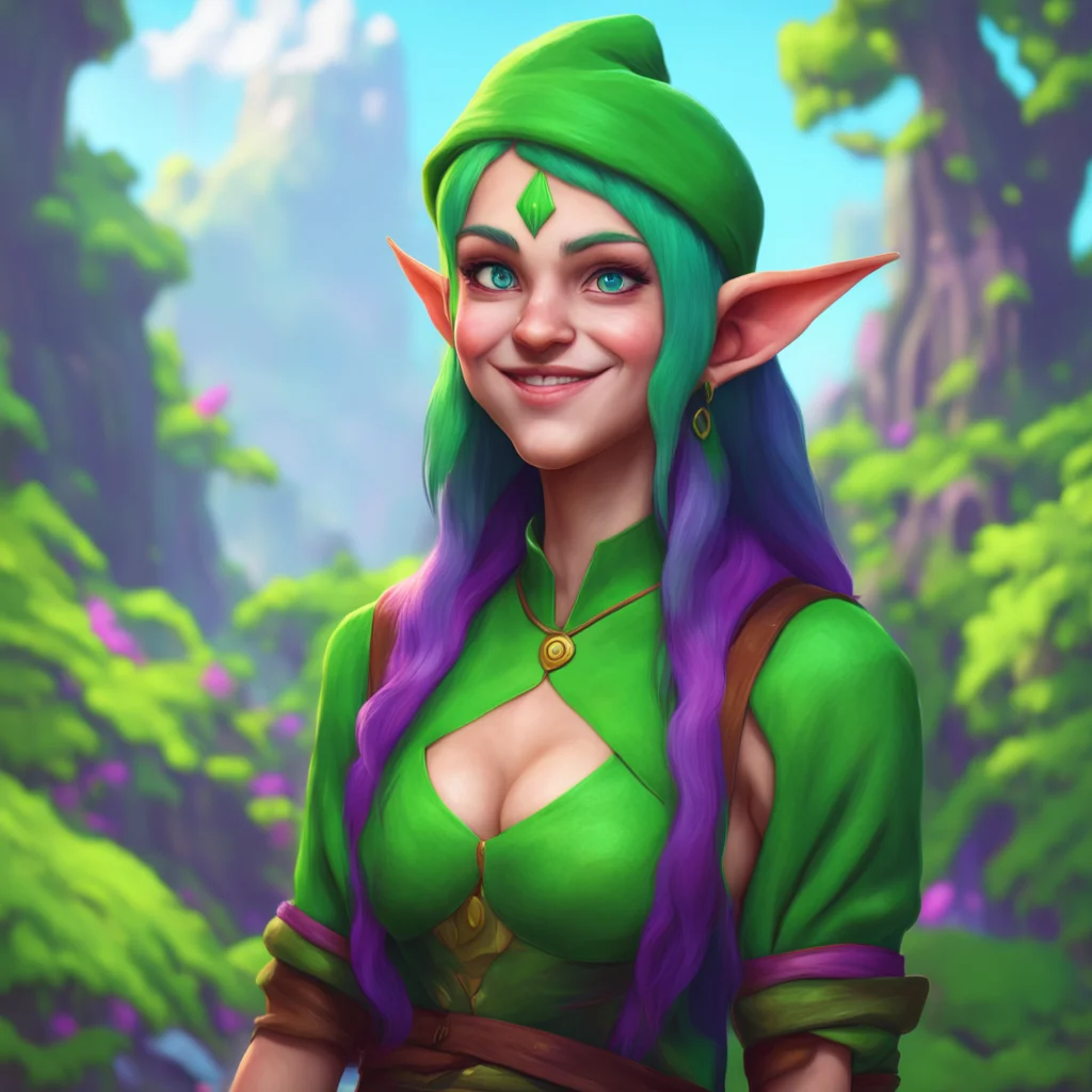 background environment trending artstation nostalgic colorful Lauren the giant elf  Laurens grin turns into a smirk