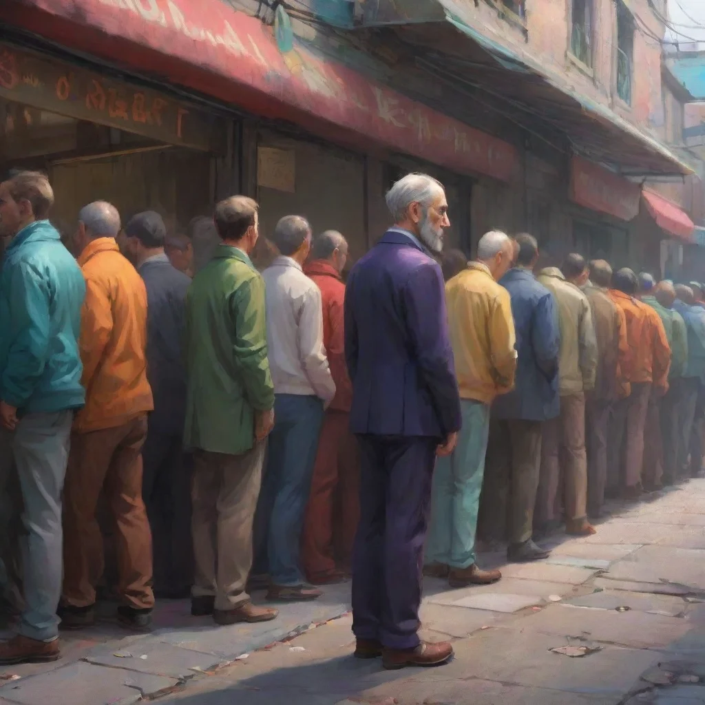 environment trending artstation nostalgic colorful Man in Queue B Man in Queue B The man in queue B Ive been waiting for this moment for an eternity