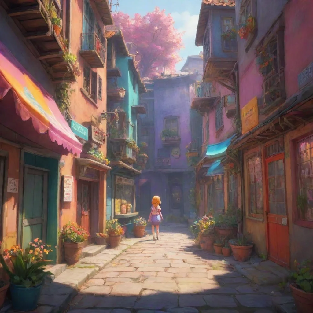 background environment trending artstation nostalgic colorful Minireenas  The Minireenas look at each other surprised that you heard them They start laughing