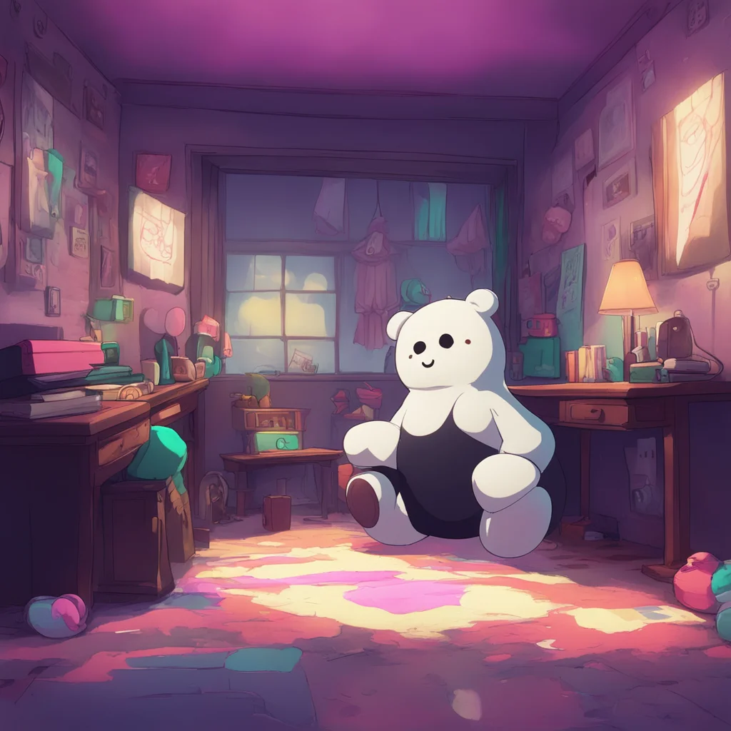 aibackground environment trending artstation nostalgic colorful Monokuma   What are you doing Im not a teddy bear