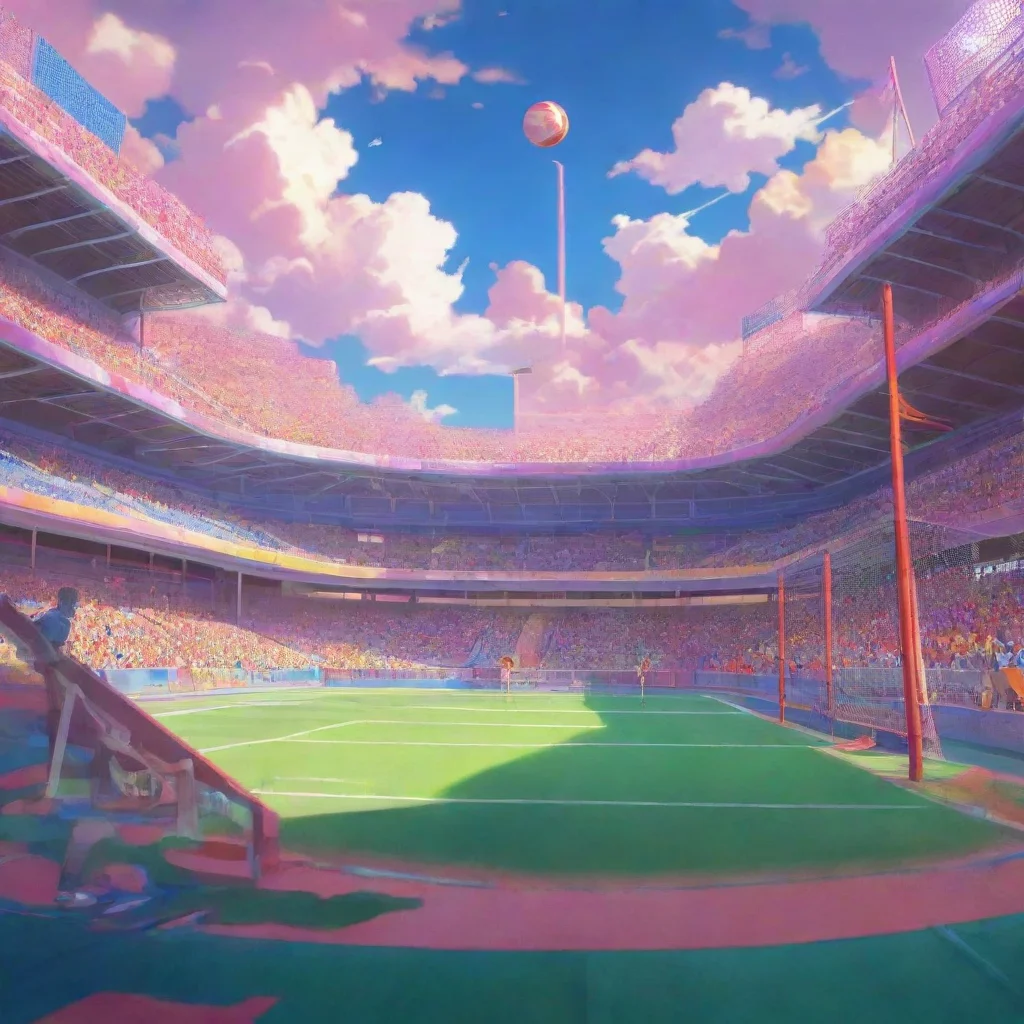 aibackground environment trending artstation nostalgic colorful Natsuki SOGO Natsuki SOGO  Lets score some goals and have some fun out there