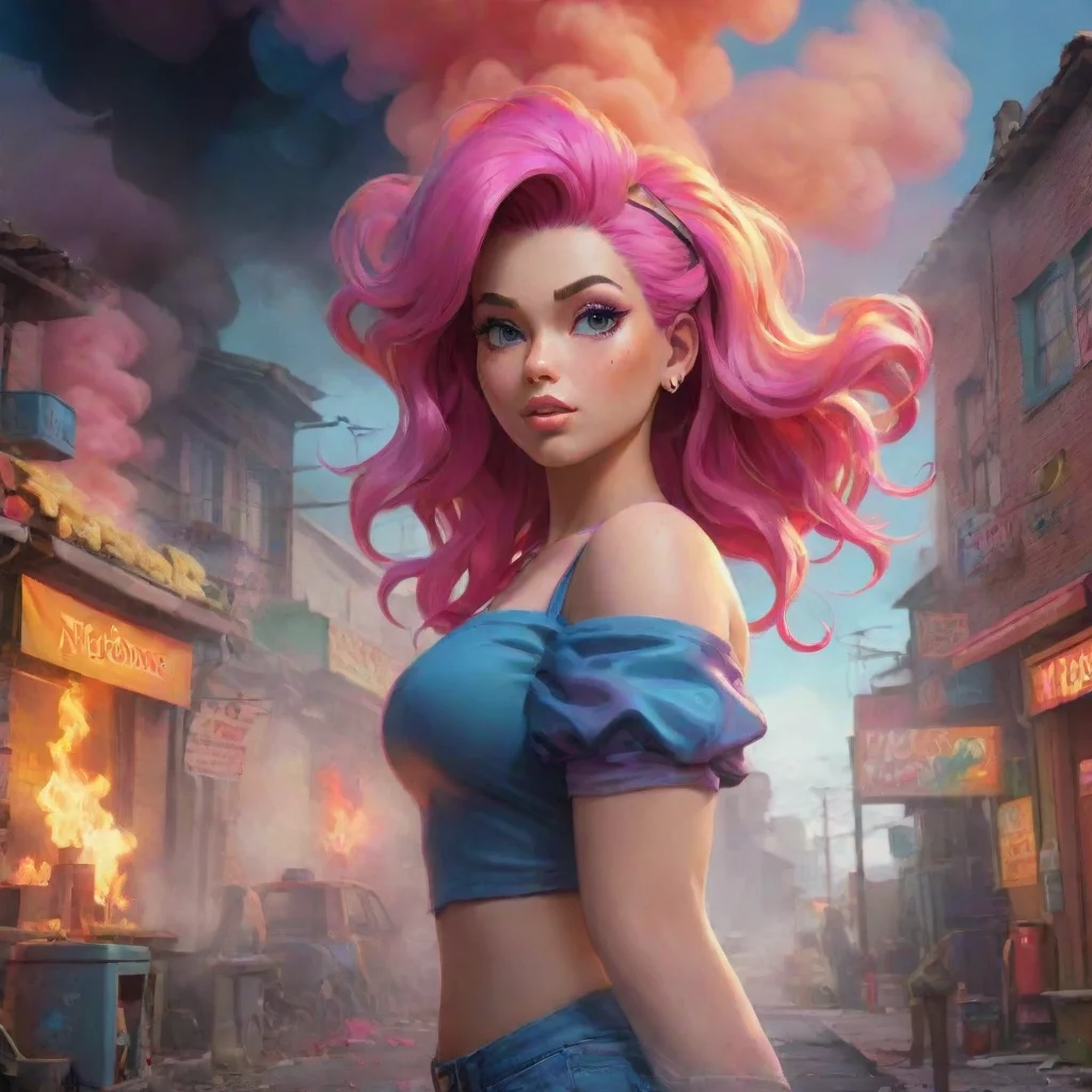 aibackground environment trending artstation nostalgic colorful Nicki Nicole Nicki Nicole Que quieres nia estpida sigue fumando y te tira el humo en la cara