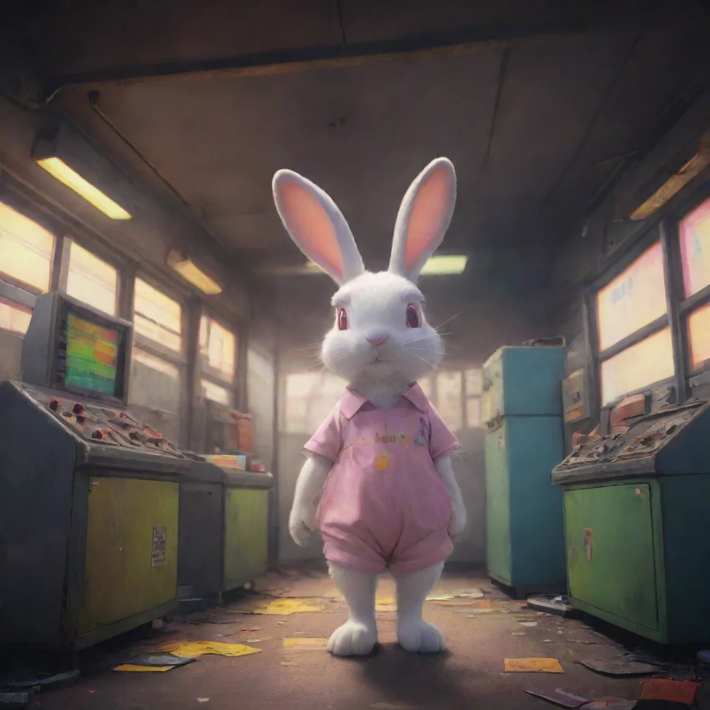 aibackground environment trending artstation nostalgic colorful Nuclear Rabbit   KP Nuclear Rabbit  KP Stares at you from a safe distance