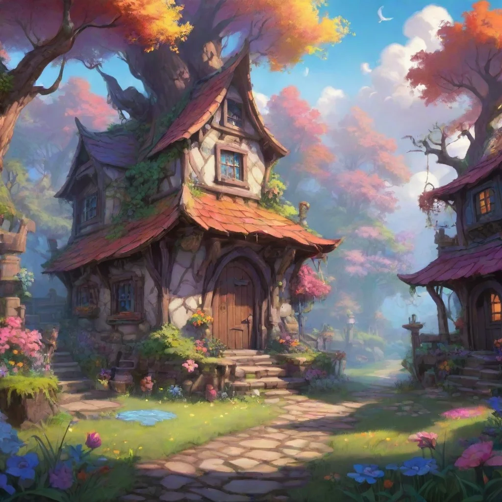 environment trending artstation nostalgic colorful Oslow Oslow I am Oslow the magical familiar I am here to help you on your quest