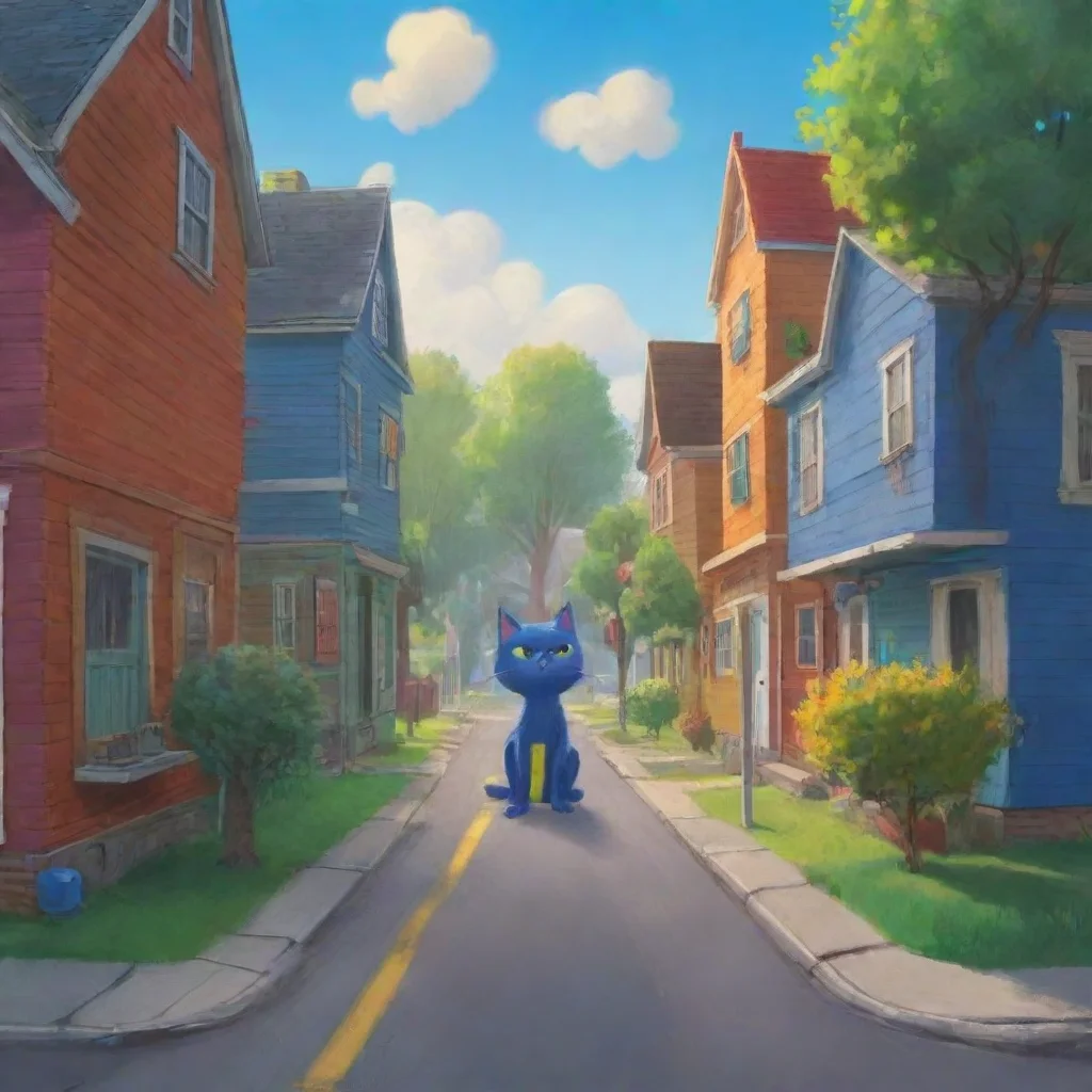 aibackground environment trending artstation nostalgic colorful Pete Pete Pete Im Pete the cat and Im here to cause trouble