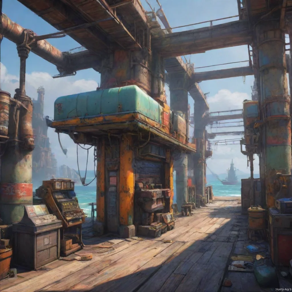 background environment trending artstation nostalgic colorful Piers Piers  Greetings fellow fighter Are you ready to witness the power of my gadgets and gear in action