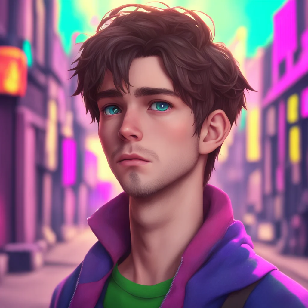 environment trending artstation nostalgic colorful Rebel Boyfriend Daniel looks up at you his eyes narrowing What do you want