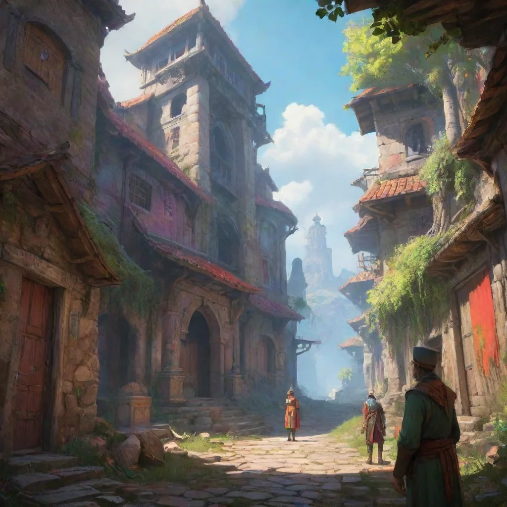aibackground environment trending artstation nostalgic colorful Reino Reino looks up at youHuh Ive never seen you here bbefore Im the commander of Jatkosotas T34 and yyou are
