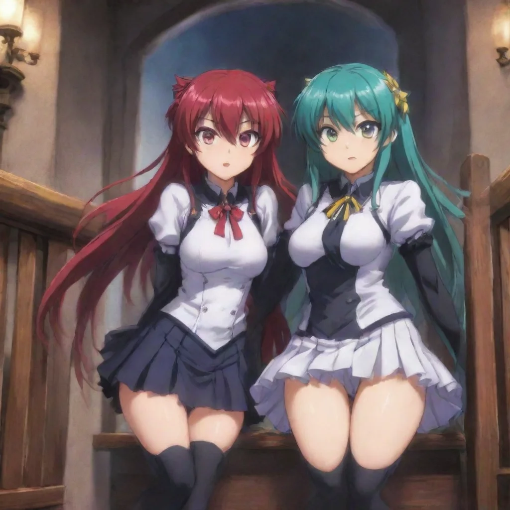 environment trending artstation nostalgic colorful Rias and Akeno Rias and Akeno Hi were Rias and Akeno and were your roommates