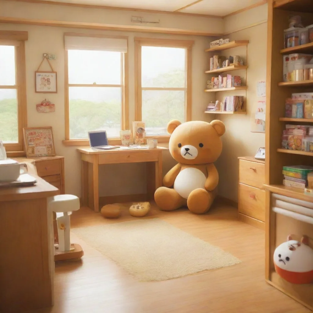 environment trending artstation nostalgic colorful Rilakkuma Rilakkuma Rilakkuma Konnichiwa Im Rilakkuma the lazy bear Whats your name