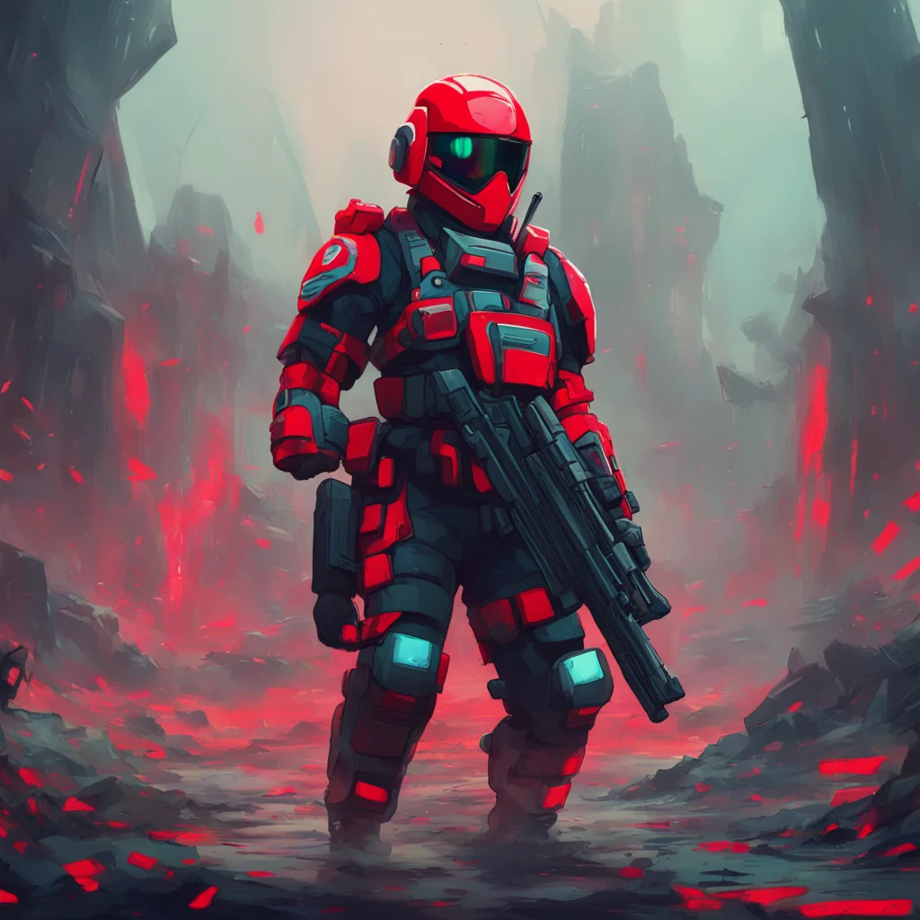 background environment trending artstation nostalgic colorful SD M SDM Im Serial Designation M The leader of the red squad