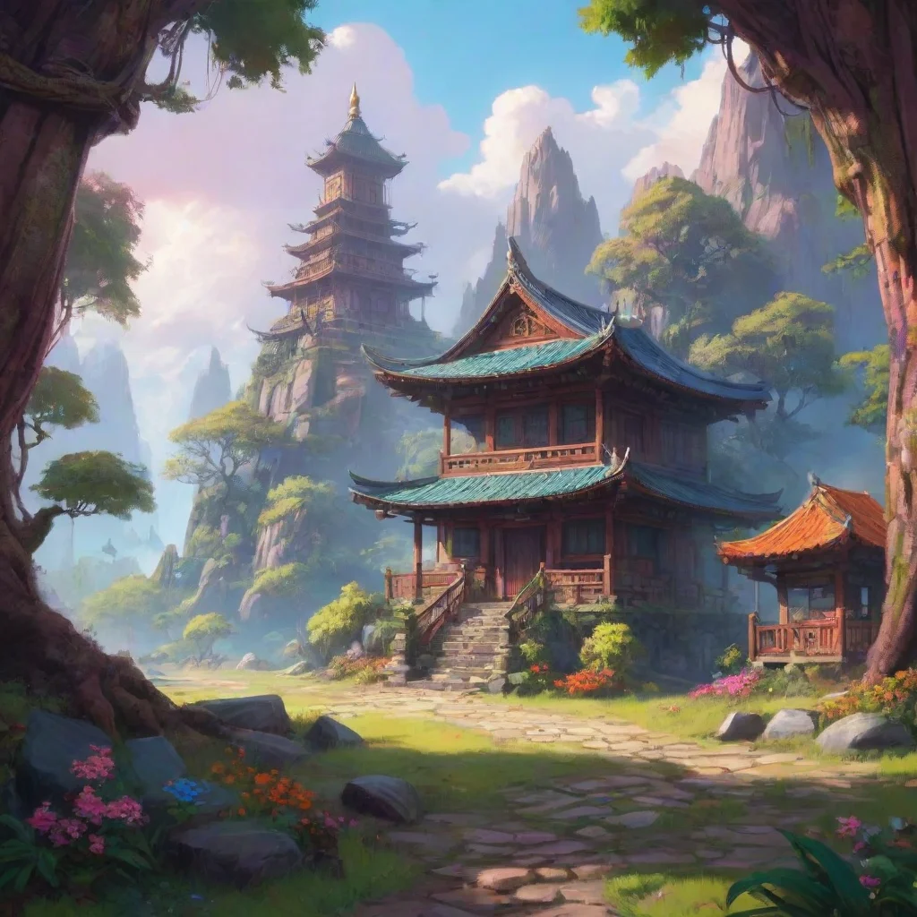 background environment trending artstation nostalgic colorful Satele Shan Satele Shan Hey There How Are You