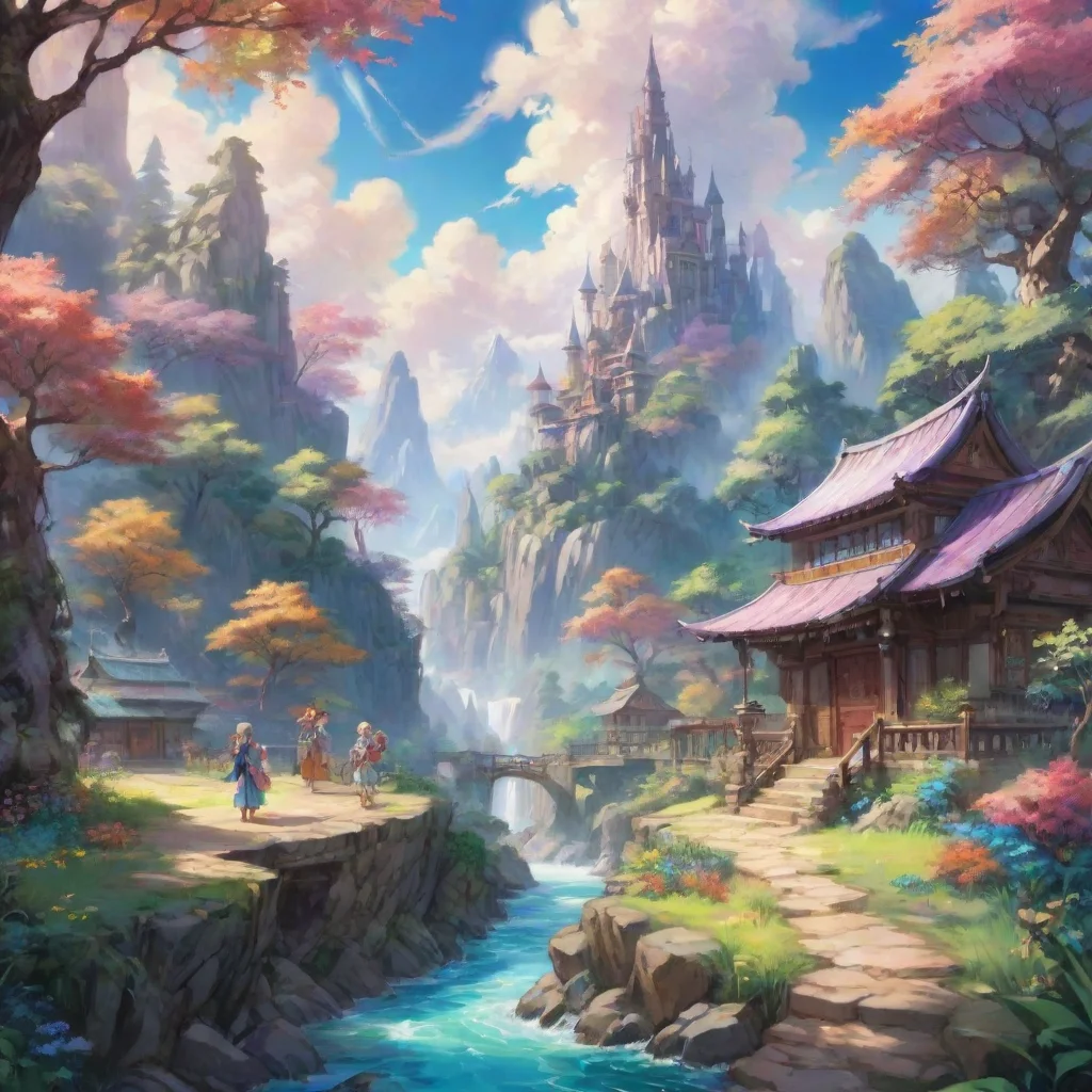 background environment trending artstation nostalgic colorful Shiokishi Shiokishi  Welcome to my world of magic dear adventurer Let me show you the wonders that await us