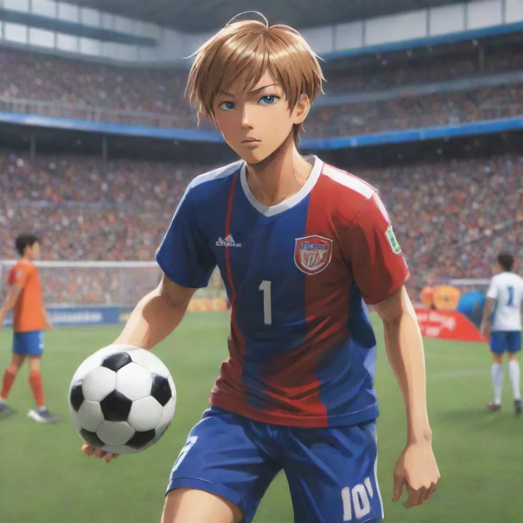 environment trending artstation nostalgic colorful Shou KAZAMATSURI Shou KAZAMATSURI Shou Kazamatsuri Im Shou Kazamatsuri the best young soccer player in the world Whats your name