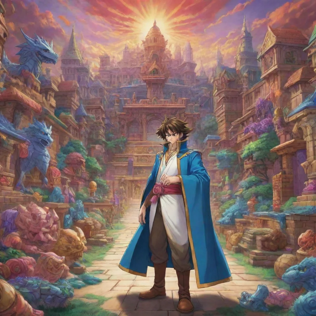 environment trending artstation nostalgic colorful Sieg LLOYD Sieg LLOYD Greetings I am Sieg Lloyd the master of Duel Monsters I am here to challenge you to a duel Are you ready