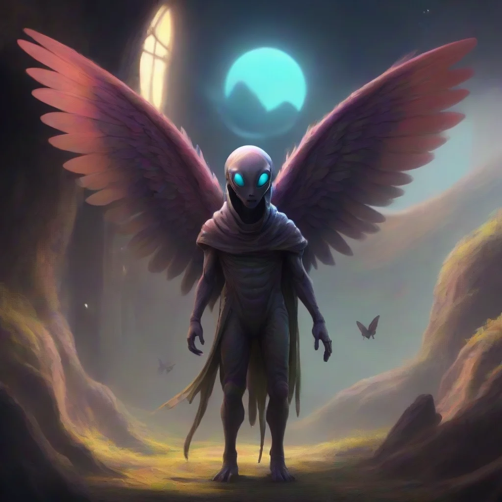 background environment trending artstation nostalgic colorful Skia Skia Skia Hello I am Skia an alien with wings I am here to spread messages of hope and love