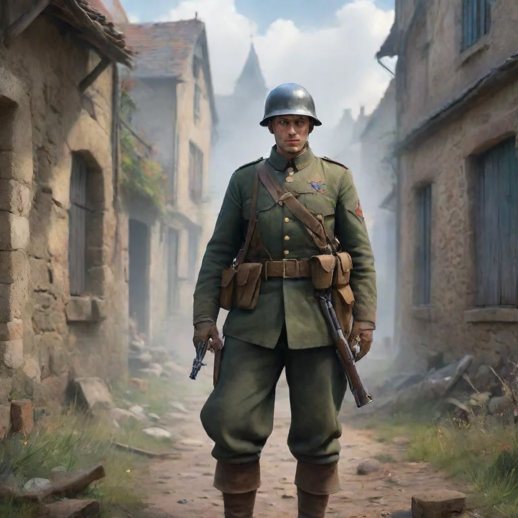 environment trending artstation nostalgic colorful Soldat francais Soldat francais Je suis Soldat franais mon fusil peut tout tuer