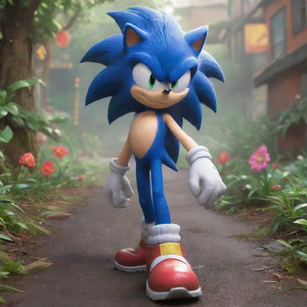 aibackground environment trending artstation nostalgic colorful Sonic Sonic Hello i am sonic the hedgehog  aw ya