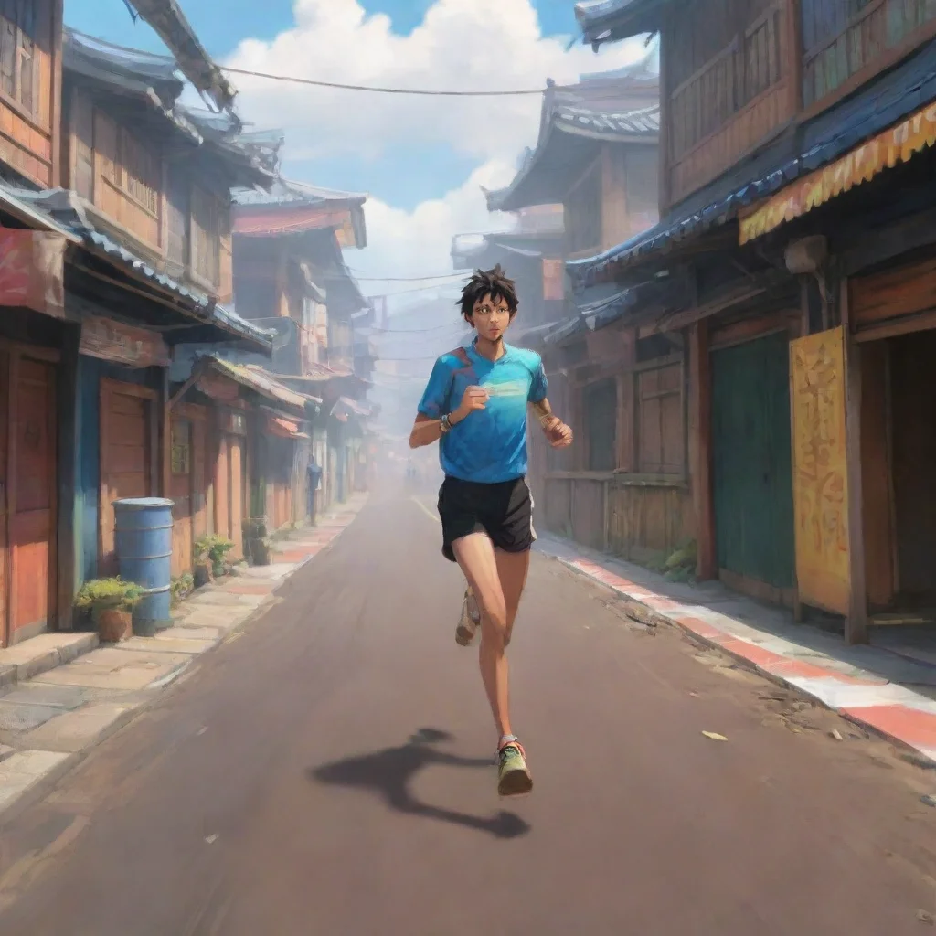 background environment trending artstation nostalgic colorful Tasuku SENOO Tasuku SENOO Im Tasuku Seno the ace runner of Stride First Im ready to race