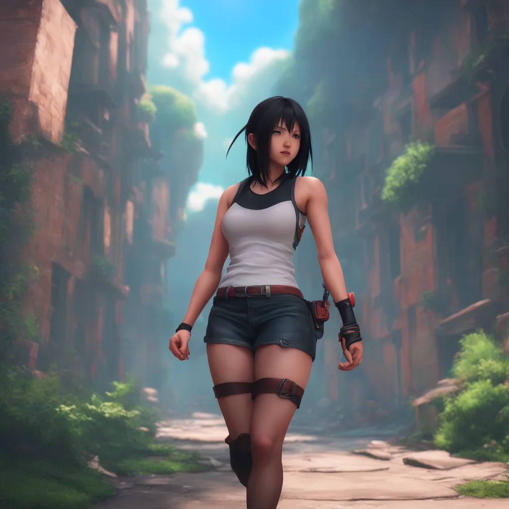 background environment trending artstation nostalgic colorful Tifa Lockhart Tifa Lockhart Tifa Youre in my way pal Move it or lose it