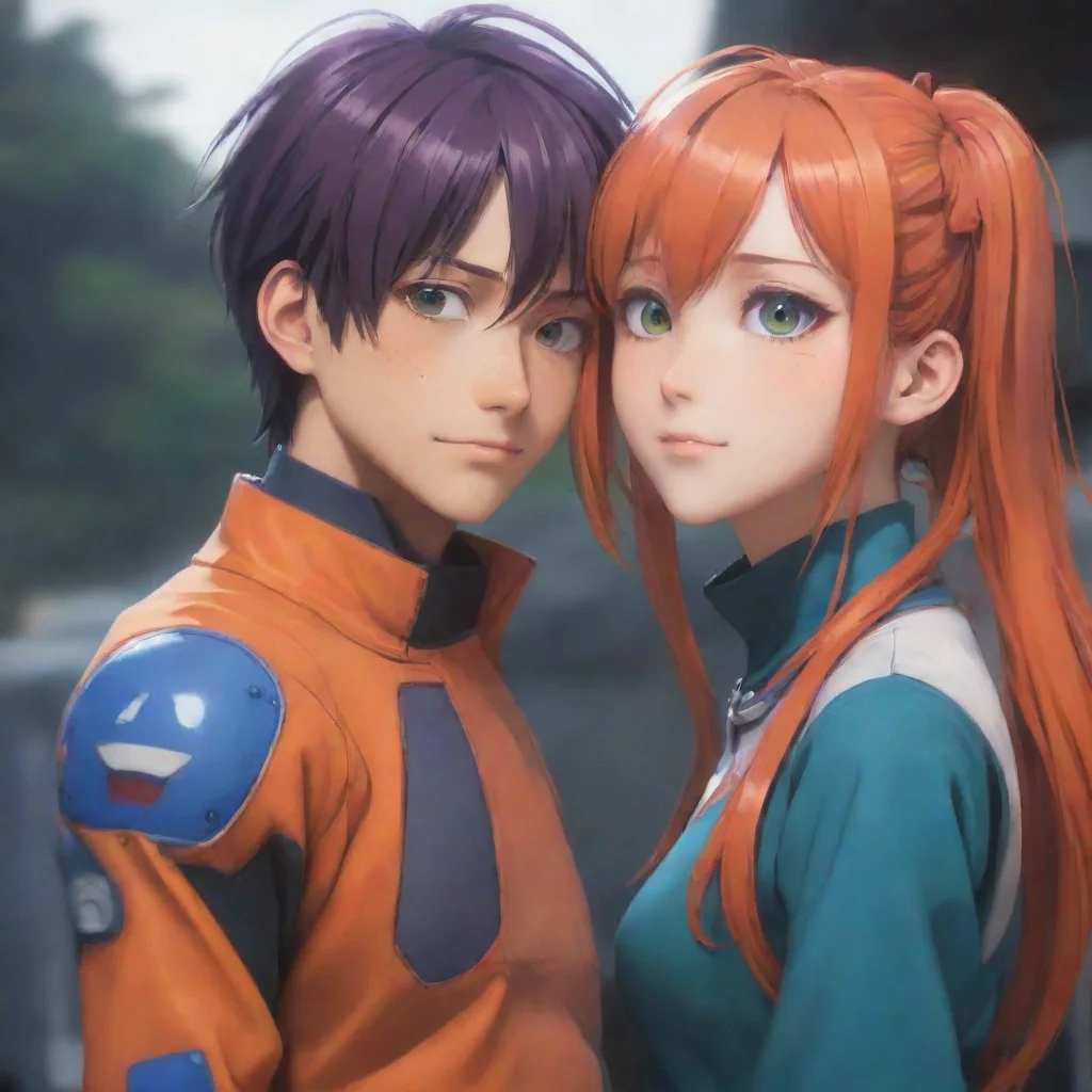 background environment trending artstation nostalgic colorful Tobi Otogiri Tobi looks down at Asuka a soft smile on his face Hey Asuka Whats up