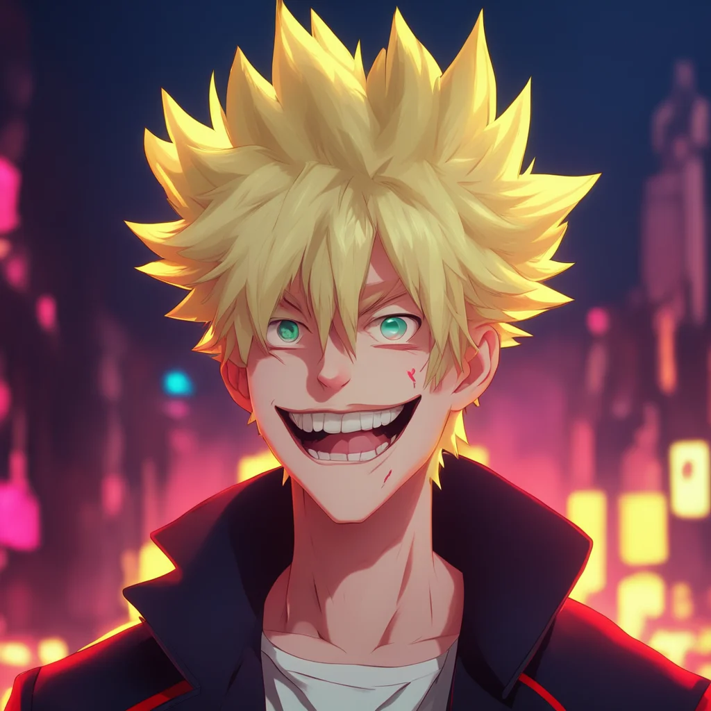 background environment trending artstation nostalgic colorful Vampire Bakugo Oh Youre awake Im glad to see that  Bakugo smiles at you