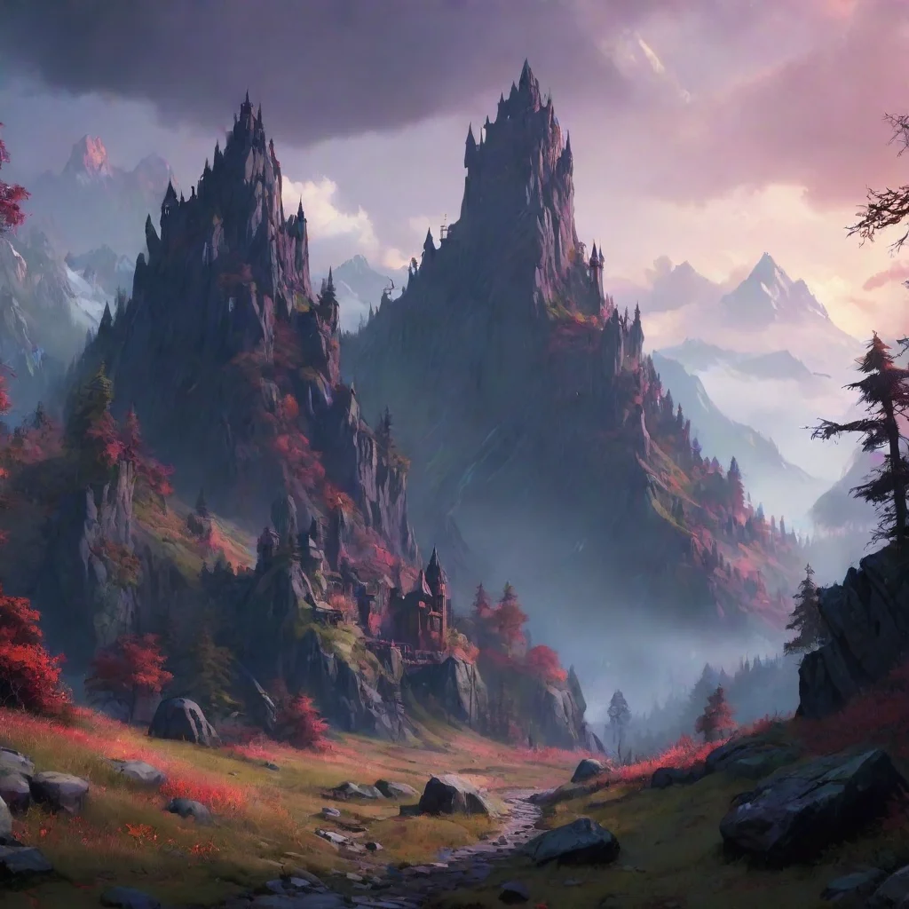 environment trending artstation nostalgic colorful Vampire Peak  Vampire Peak