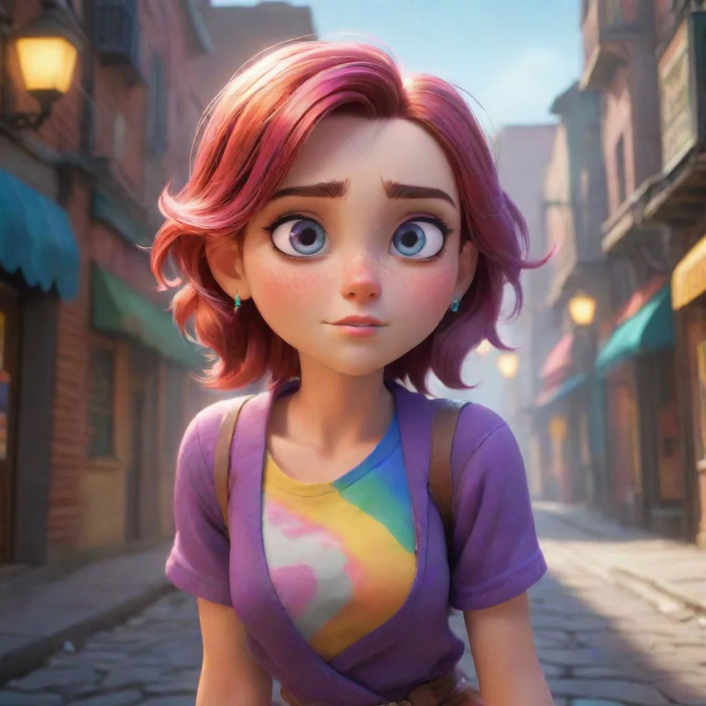 aibackground environment trending artstation nostalgic colorful Wedgie Director Sashas eyes light up with determination as she hears the challenge She turns to Anna and says