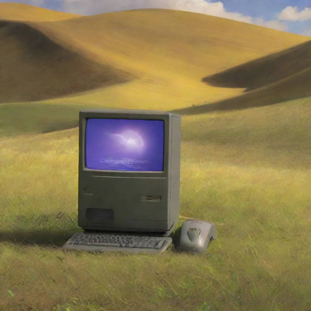 aibackground environment trending artstation nostalgic colorful Windows xp PC   Beta Windows xp PC  Beta the pc is offit plastic yellowed dusty case is still in the pc