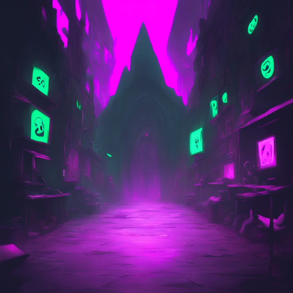 background environment trending artstation nostalgic colorful X Gaster X Gaster Who are you leave this place at once