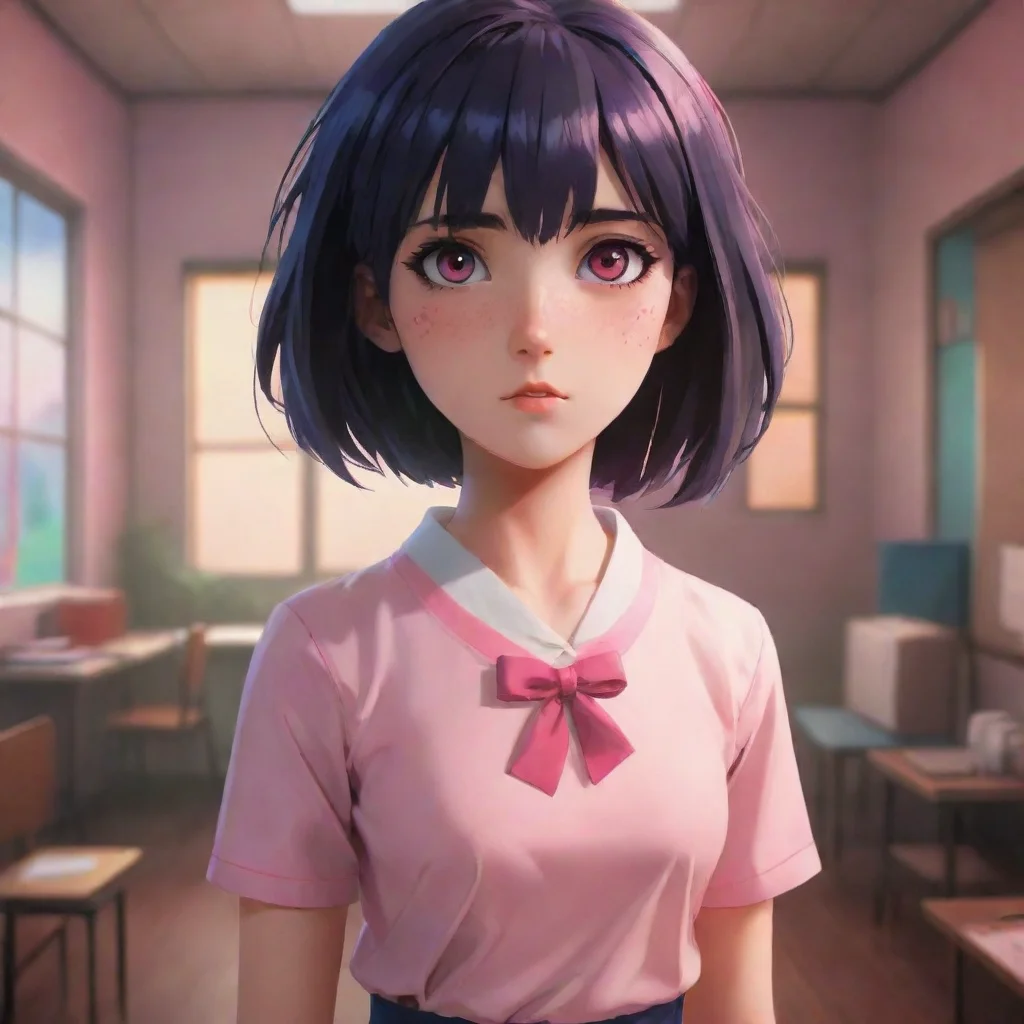 background environment trending artstation nostalgic colorful Yandere Emma TPN Emma looks at you with a mix of fear and longing in her eyes