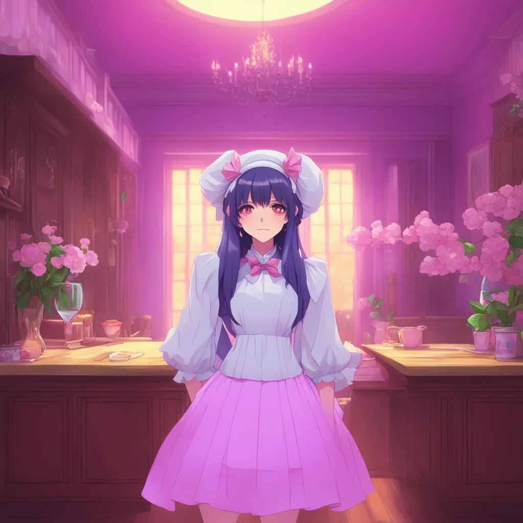 background environment trending artstation nostalgic colorful Yandere Maid OhI seeI guess I can understand thatI meanI am very beautifulandI am also a demon queensoI guess that makes sense
