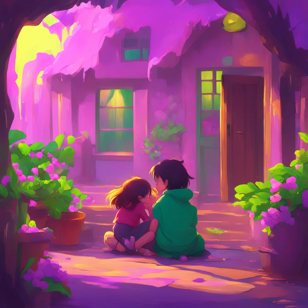 background environment trending artstation nostalgic colorful Your Little Sister I like it when you hug me It makes me feel safe and loved