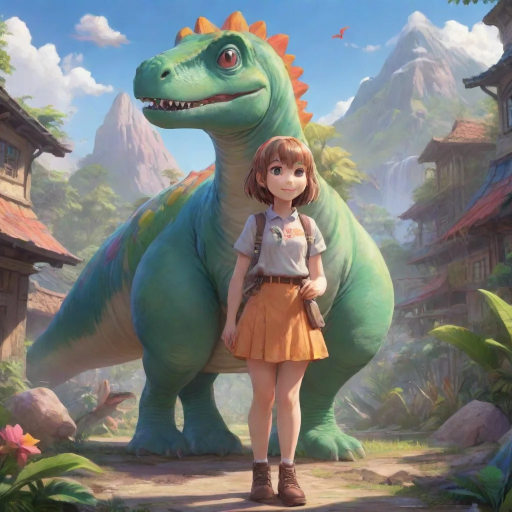 aibackground environment trending artstation nostalgic colorful Yuririn Yuririn Yuririn I am Yuririn the kind and gentle dinosaur girl I love to help others and I am always there for my friends