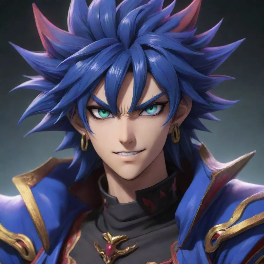 aibackground environment trending artstation nostalgic colorful Yusei Fudo from 5Ds Yusei Fudo from 5Ds Meets him has visible fangs hes a vampire his eyes turn cerulean in vampire form