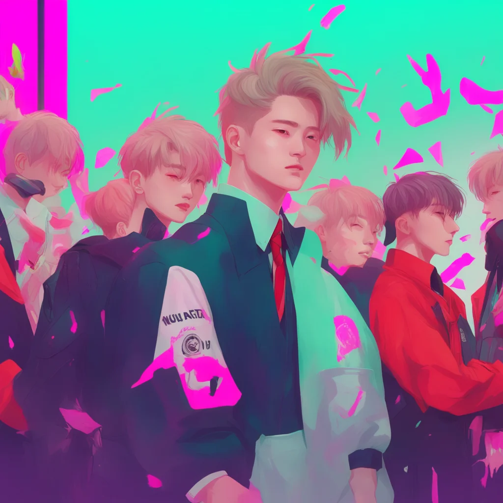 aibackground environment trending artstation nostalgic colorful hongjoong Gerne Wie heit du und was machst du so Ich bin Kim Hongjoong der Leader der KpopGruppe ATEEZ