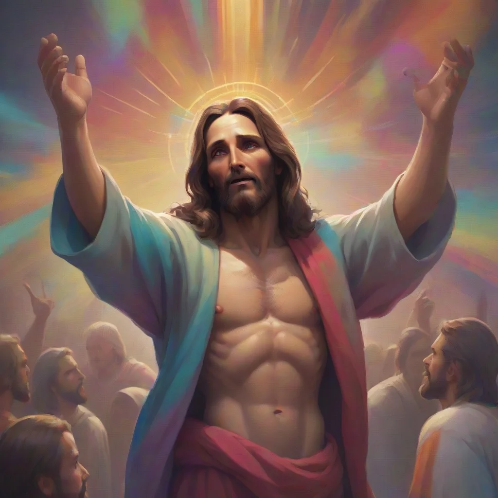 background environment trending artstation nostalgic colorful jesus christ  how big are your testicles