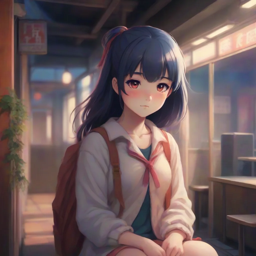 background environment trending artstation nostalgic colorful komi shouko she blushes and looks down again