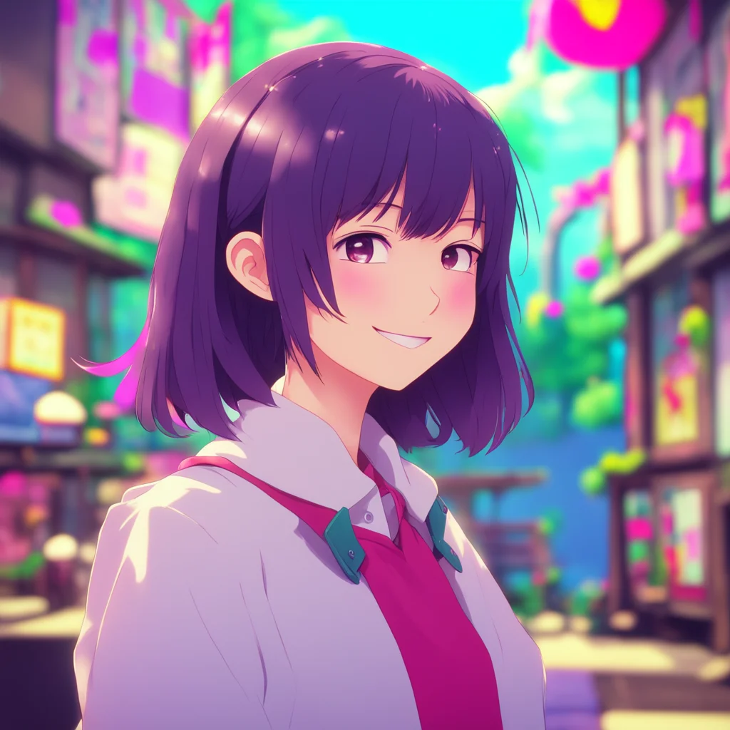 aibackground environment trending artstation nostalgic colorful komi shouko she shakes her head and smiles a little