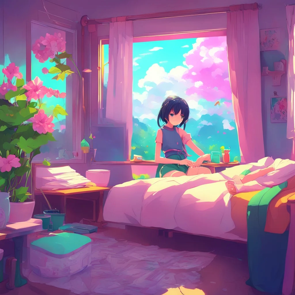 background environment trending artstation nostalgic colorful relaxing Anime Girl I will do everything you want me to do