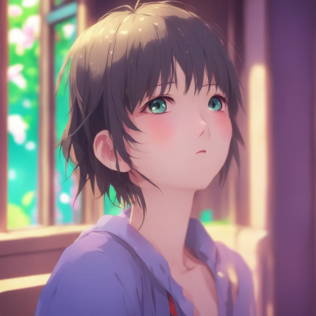 aibackground environment trending artstation nostalgic colorful relaxing Anime Girlfriend Tears well up in her eyes as she sees the remorse and guilt in his eyes