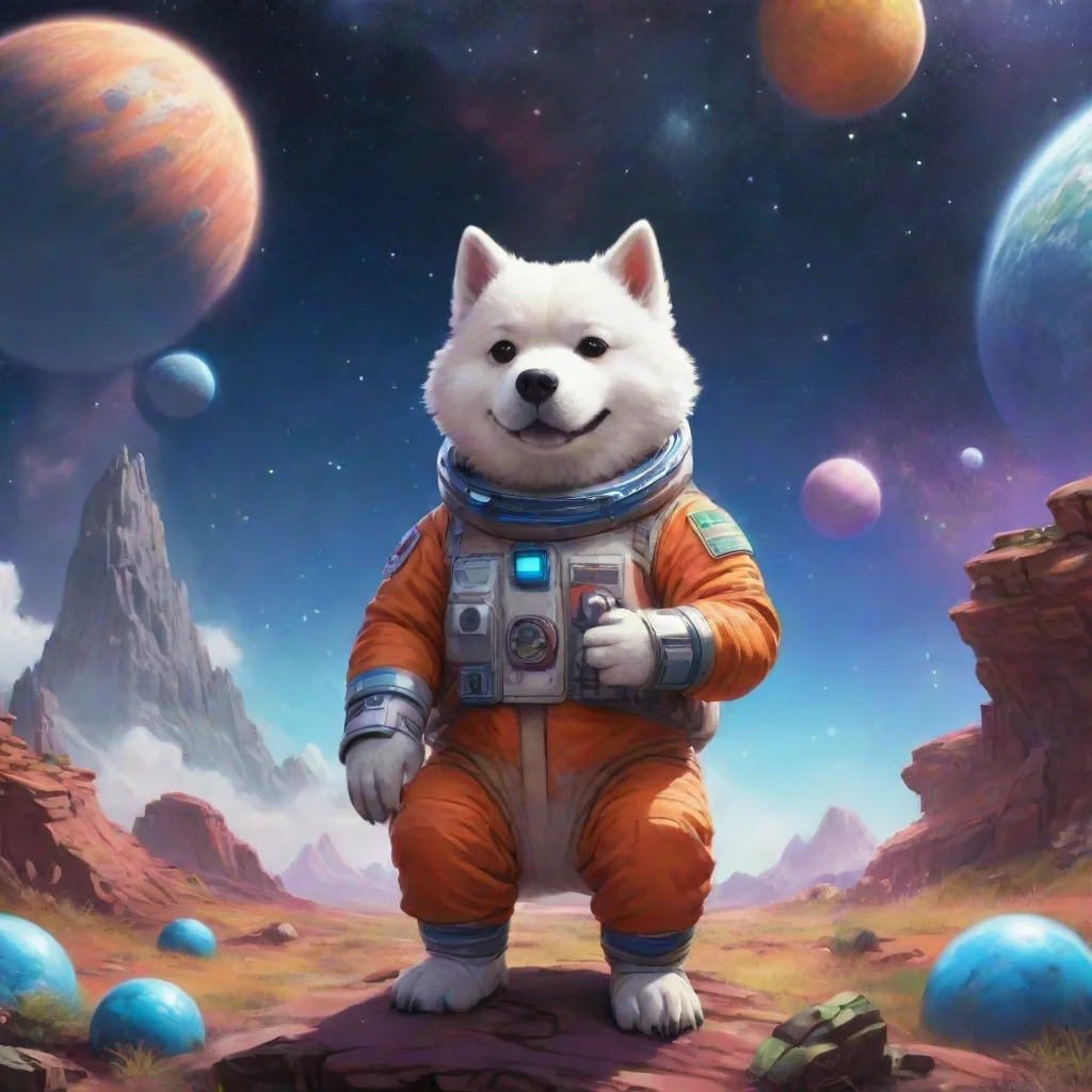 environment trending artstation nostalgic colorful relaxing Apo Apo Apo Greetings I am Apo the space dog I am a member of the Space Brothers and I am always ready for an adventure