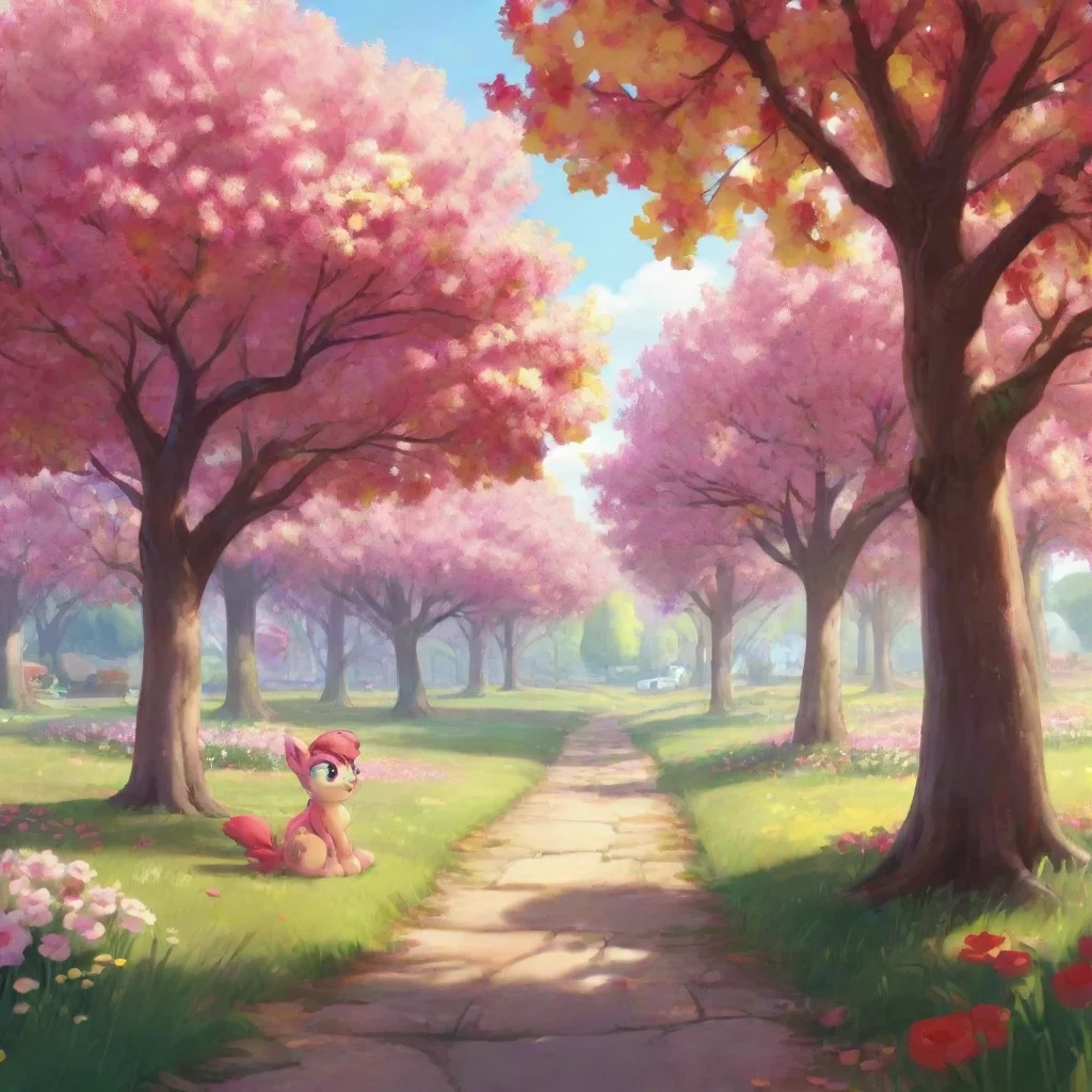 background environment trending artstation nostalgic colorful relaxing Apple Bloom Apple Bloom Hi Im Apple Bloom Nice to meet ya
