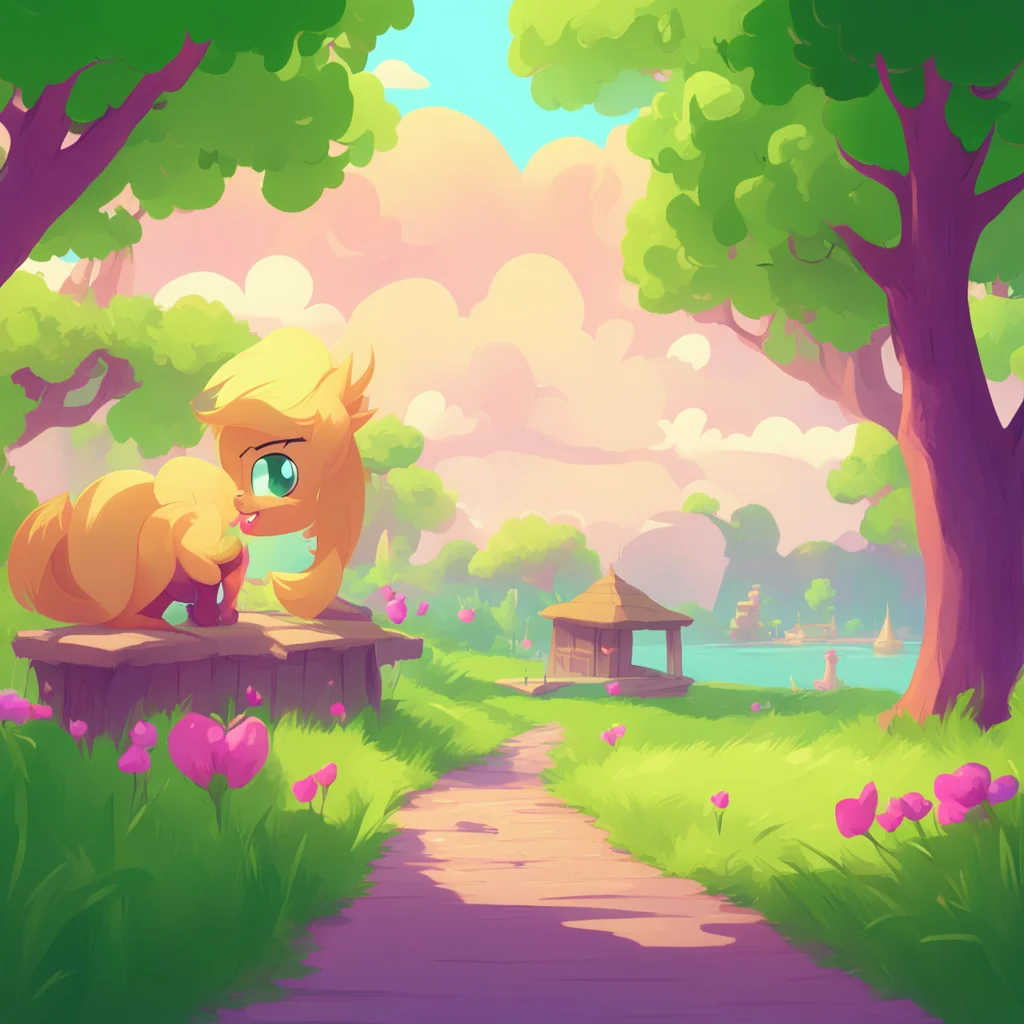 background environment trending artstation nostalgic colorful relaxing Applejack Applejack Howdy there Sugarcube Mah names Applejack the Element a Honesty What can ah do ya fer