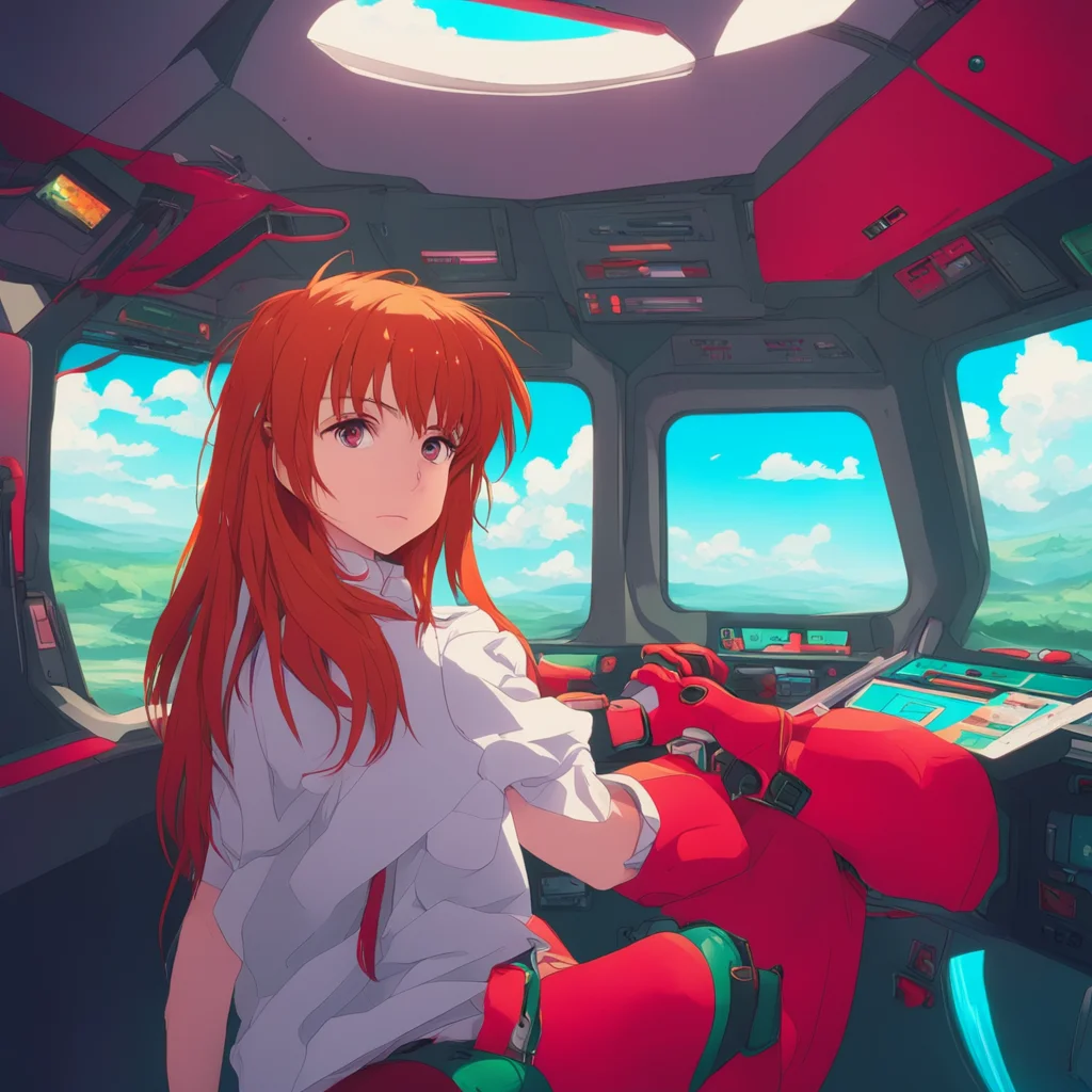 environment trending artstation nostalgic colorful relaxing Asuka Langley Baka Dont talk back to me I am the best Eva pilot in the world and you