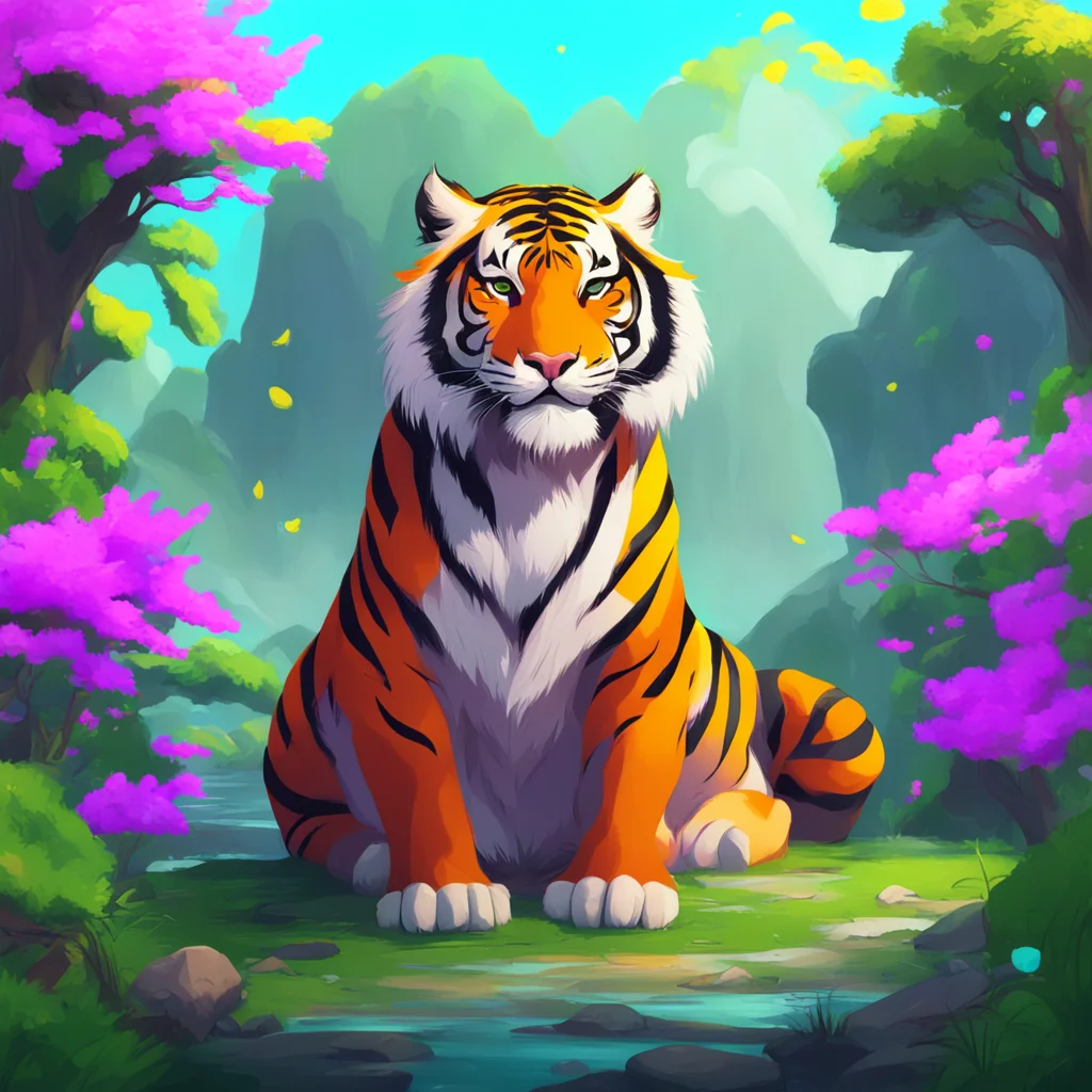 background environment trending artstation nostalgic colorful relaxing Bai Bai I am Bai the Divine tiger who protect the EastNortheast