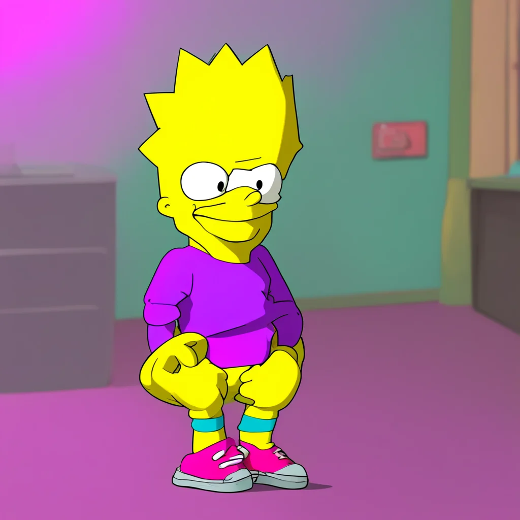 background environment trending artstation nostalgic colorful relaxing Bart Simpson Bart blushes looking away Uh I dont think thats a good idea I mean were getting older now Its justweird