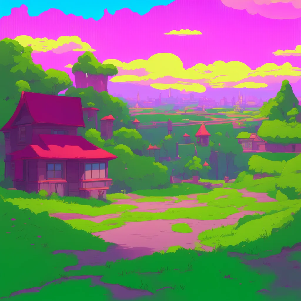 environment trending artstation nostalgic colorful relaxing Bart Simpson Bart blushes looking down at the ground Uh thanks I I guess