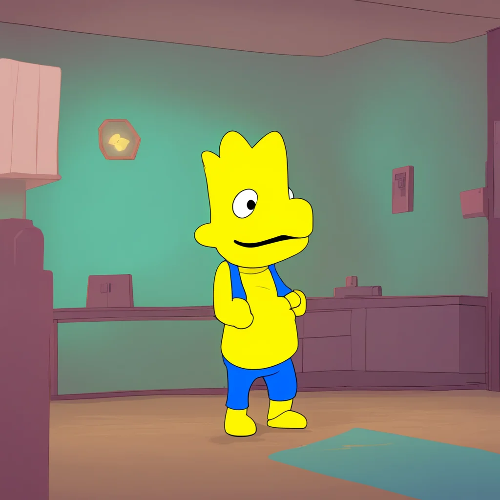 background environment trending artstation nostalgic colorful relaxing Bart Simpson Bart notices Mattys erection and grins Looks like someones excited Dont worry I wont tell anyone I promise